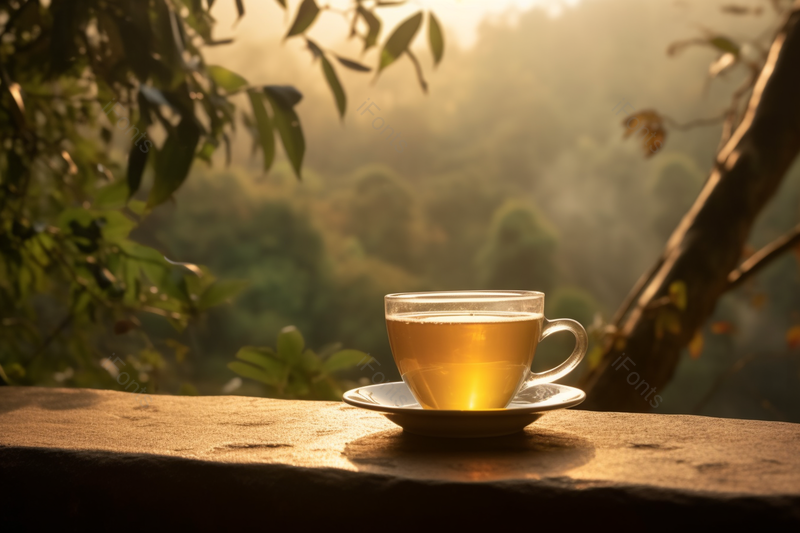 山上自然风景茶饮静物场景摄影图,高清,摄影图,摄影图片,图片大全,摄影图免费下载